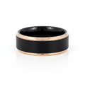 LEONARDO — hero shot — men's tungsten carbide wedding ring | Aydins Jewelry