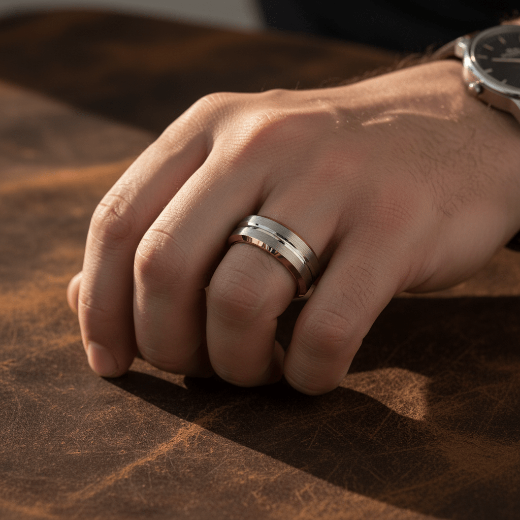 LEONINE — lifestyle on hand — men's tungsten carbide wedding ring | Aydins Jewelry