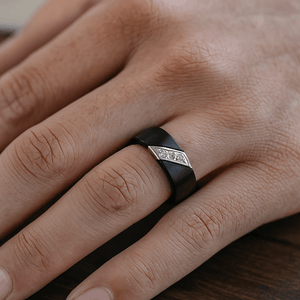 LIAM Tungsten Carbide men's wedding band, image 2