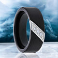 LIAM Tungsten Carbide men's wedding band, image 1