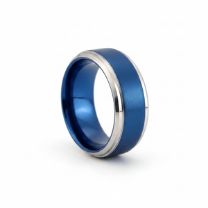 LINARD — hero shot — men's tungsten carbide wedding ring | Aydins Jewelry