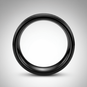LUCIUS — alternate angle — men's tungsten carbide wedding ring | Aydins Jewelry