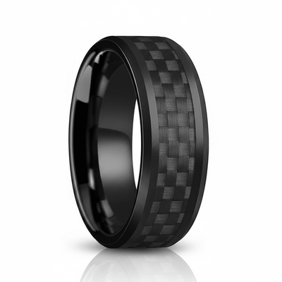 LUCIUS — hero shot — men's tungsten carbide wedding ring | Aydins Jewelry