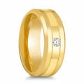 LUMINEX — Hero product shot — men's tungsten wedding ring.