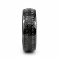 LUQUE — Front-facing straight-on view — men's tungsten wedding ring.