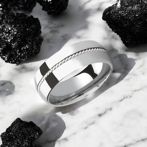 LYON Tungsten Carbide men's wedding band, image 2