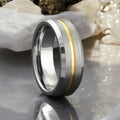 MAESTRO — hero shot — men's tungsten carbide wedding ring | Aydins Jewelry