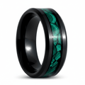 MALACHIP — Hero product shot — men's tungsten wedding ring.