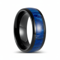 MARCO — Hero product shot — men's tungsten wedding ring.