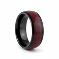 MATHAIOS — Hero product shot — men's tungsten wedding ring.