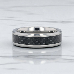 MAXIMA Tungsten Carbide men's wedding band, image 5