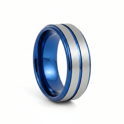MAXTOM — hero shot — men's tungsten carbide wedding ring | Aydins Jewelry