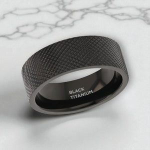 MIDNIGHT Tungsten Carbide men's wedding band, image 3