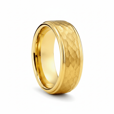 MONARCH — Hero product shot — men's tungsten wedding ring.