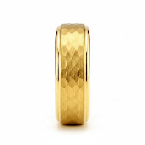 MONARCH — Front-facing straight-on view — men's tungsten wedding ring.