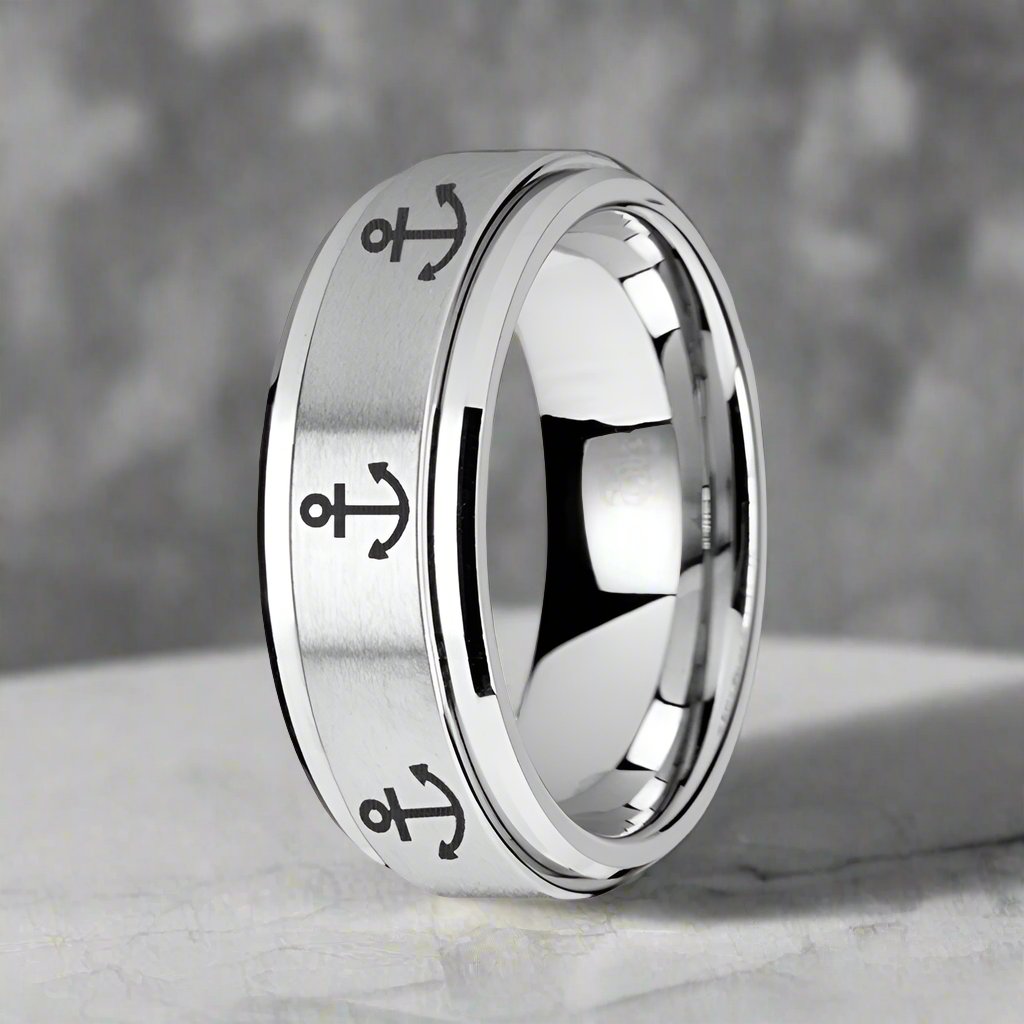 NAVIGATOR Tungsten Carbide men's wedding band, image 2