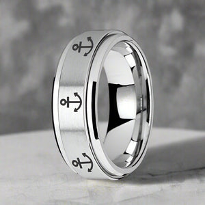NAVIGATOR Tungsten Carbide men's wedding band, image 2