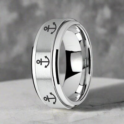 NAVIGATOR Tungsten Carbide men's wedding band, image 2