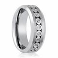 NESO — Hero product shot — men's tungsten wedding ring.