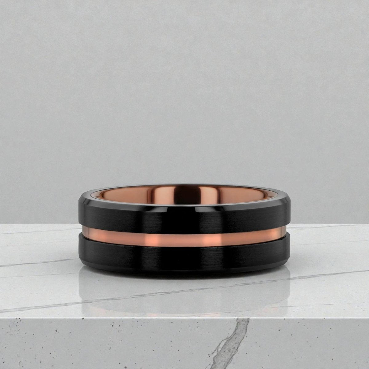 NEVAN Tungsten Carbide men's wedding band, image 6