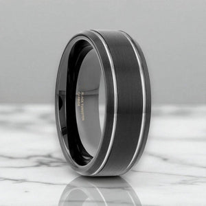 NOCTURNE Tungsten Carbide men's wedding band, image 1