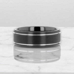 NOCTURNE Tungsten Carbide men's wedding band, image 5
