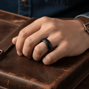 NYTHORN — lifestyle on hand — men's tungsten carbide wedding ring | Aydins Jewelry