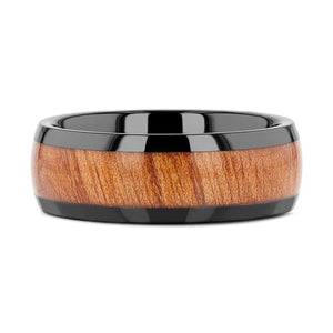 ODYSSEY black ceramic ring, top view