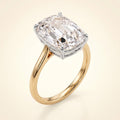 EDITH old mine lab-grown diamond ring in 14K two-tone gold, studio hero, approx. 1 ct center