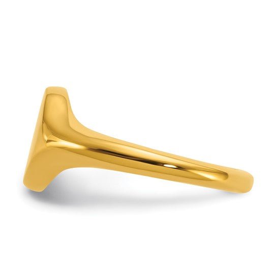 ORBIT | Custom Engraved Women's Signet Ring - Gold & Silver