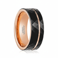 ORLANDO — Hero product shot — men's tungsten wedding ring.