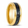 PAVO — Hero product shot — men's tungsten wedding ring.