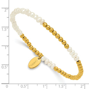 Sophisticated Freshwater Pearl Stretch Bracelet for Women
