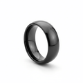 PEPPER — Hero product shot — men's tungsten wedding ring.