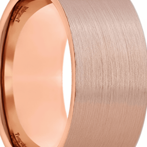 PERCY — close-up detail — men's tungsten carbide wedding ring | Aydins Jewelry