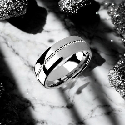 PHYTHEON Tungsten Carbide men's wedding band, image 2