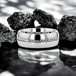 PHYTHEON Tungsten Carbide men's wedding band, image 3