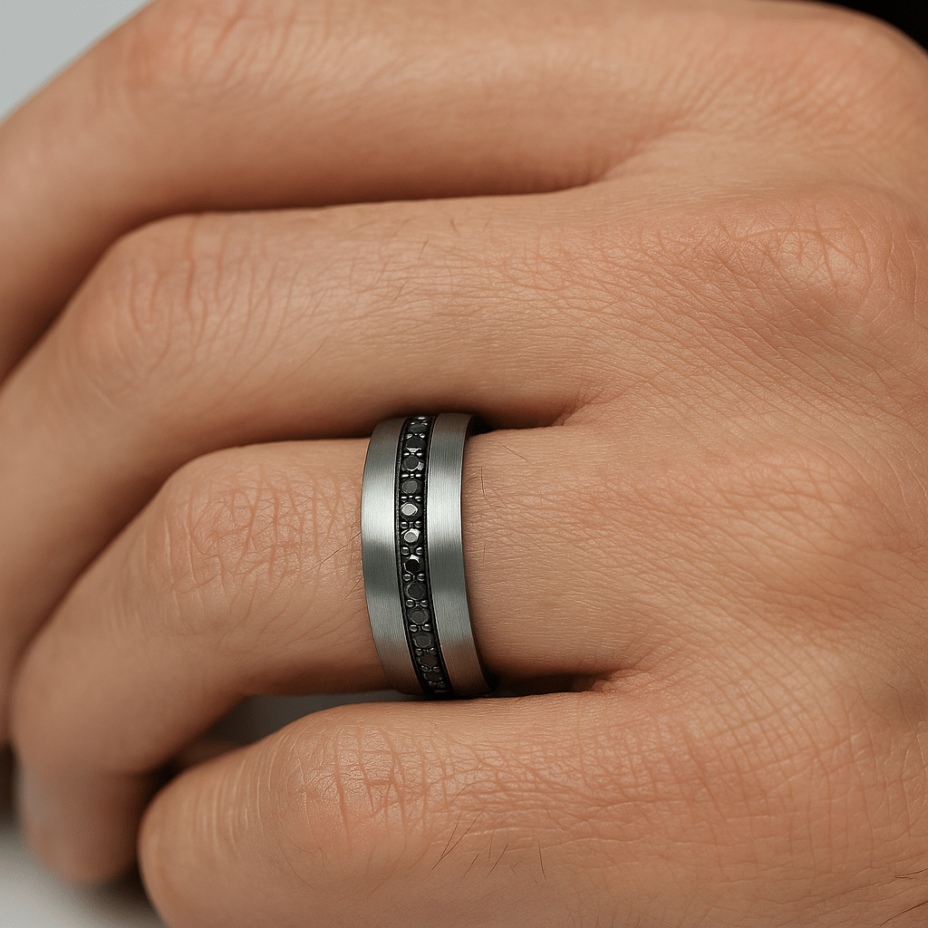 PILOT Tungsten Carbide men's wedding band, image 2