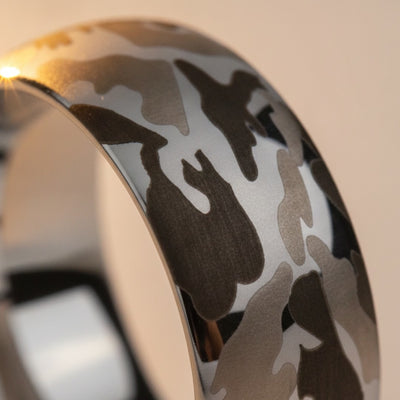 BATTALION | Tungsten Carbide Ring, Camouflage Inlay — cinematic product Reel