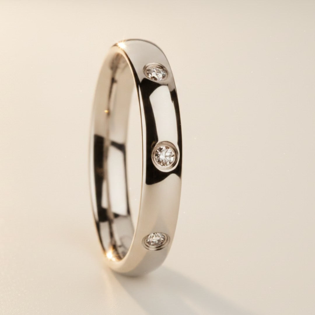 ISABELLA | Tungsten Carbide Ring, Diamond Accent — cinematic product Reel