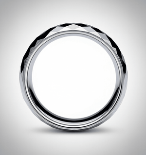 RANGER — alternate angle — men's tungsten carbide wedding ring | Aydins Jewelry