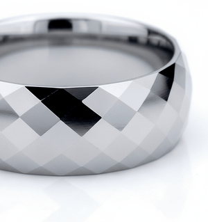 RANGER — close-up detail — men's tungsten carbide wedding ring | Aydins Jewelry
