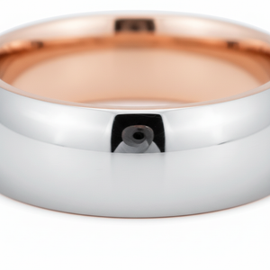 REGENT — angled view — men's tungsten carbide wedding ring | Aydins Jewelry
