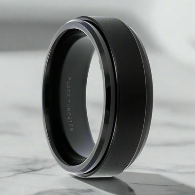 REVOLVE Tungsten Carbide men's wedding band, image 1