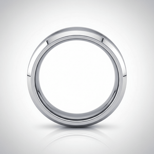 ROCK — alternate angle — men's tungsten carbide wedding ring | Aydins Jewelry