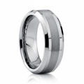 ROCK — hero shot — men's tungsten carbide wedding ring | Aydins Jewelry