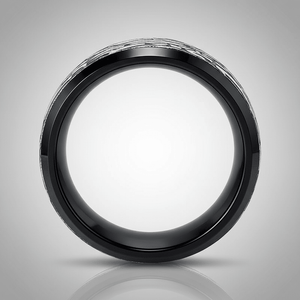 ROCKFORGE — alternate angle — men's tungsten carbide wedding ring | Aydins Jewelry