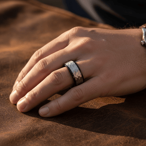 ROCKY — lifestyle on hand — men's tungsten carbide wedding ring | Aydins Jewelry
