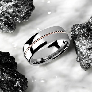 ROSSMOOR Tungsten Carbide men's wedding band, image 2