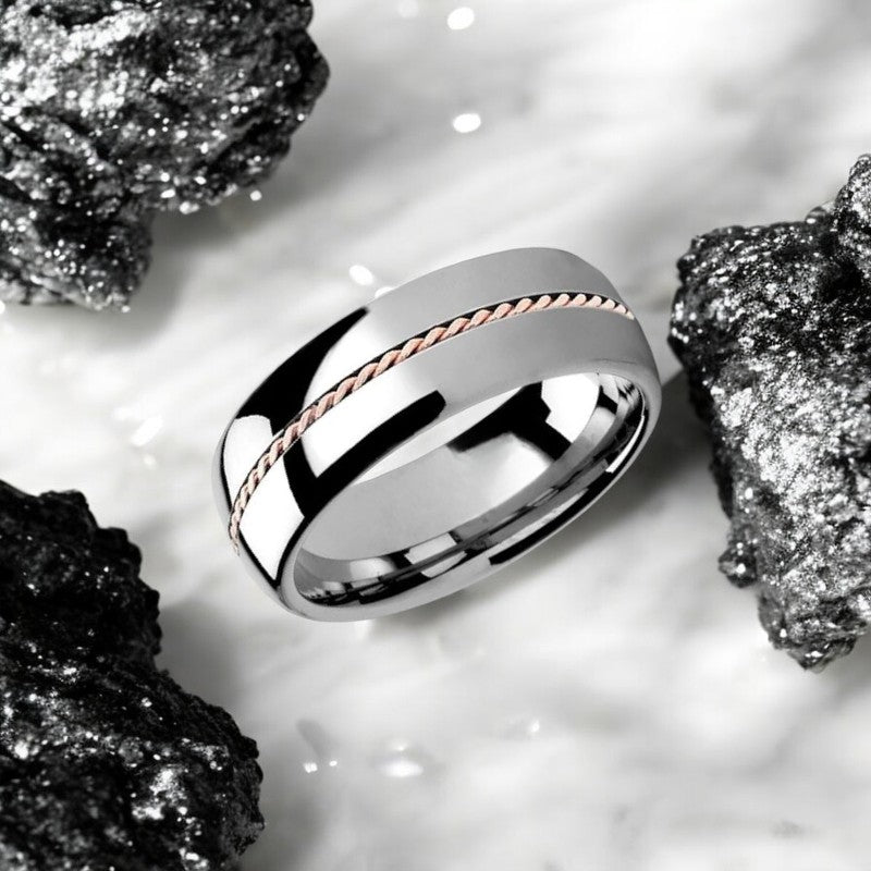 ROSSMOOR Tungsten Carbide men's wedding band, image 2